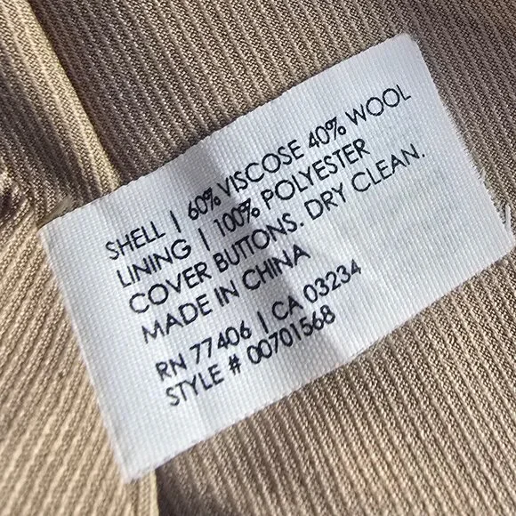 Club Monaco Brown Houndstooth Blazer